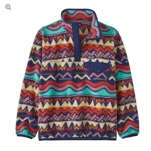 PATAGONIA Synchilla Snap T Fleece Kid Size XL 14 Pullover Multicolor